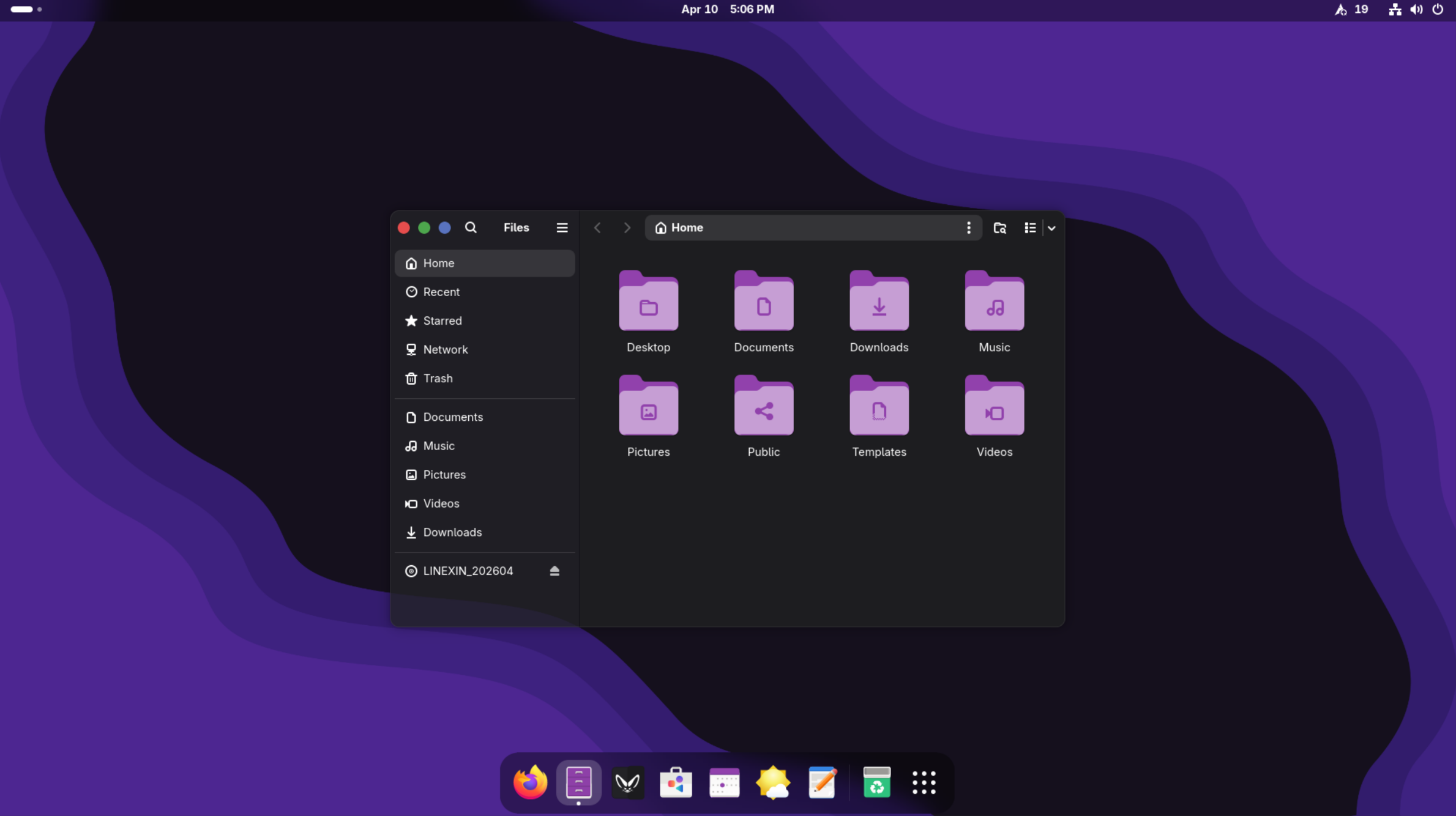 Linexin Desktop — default style