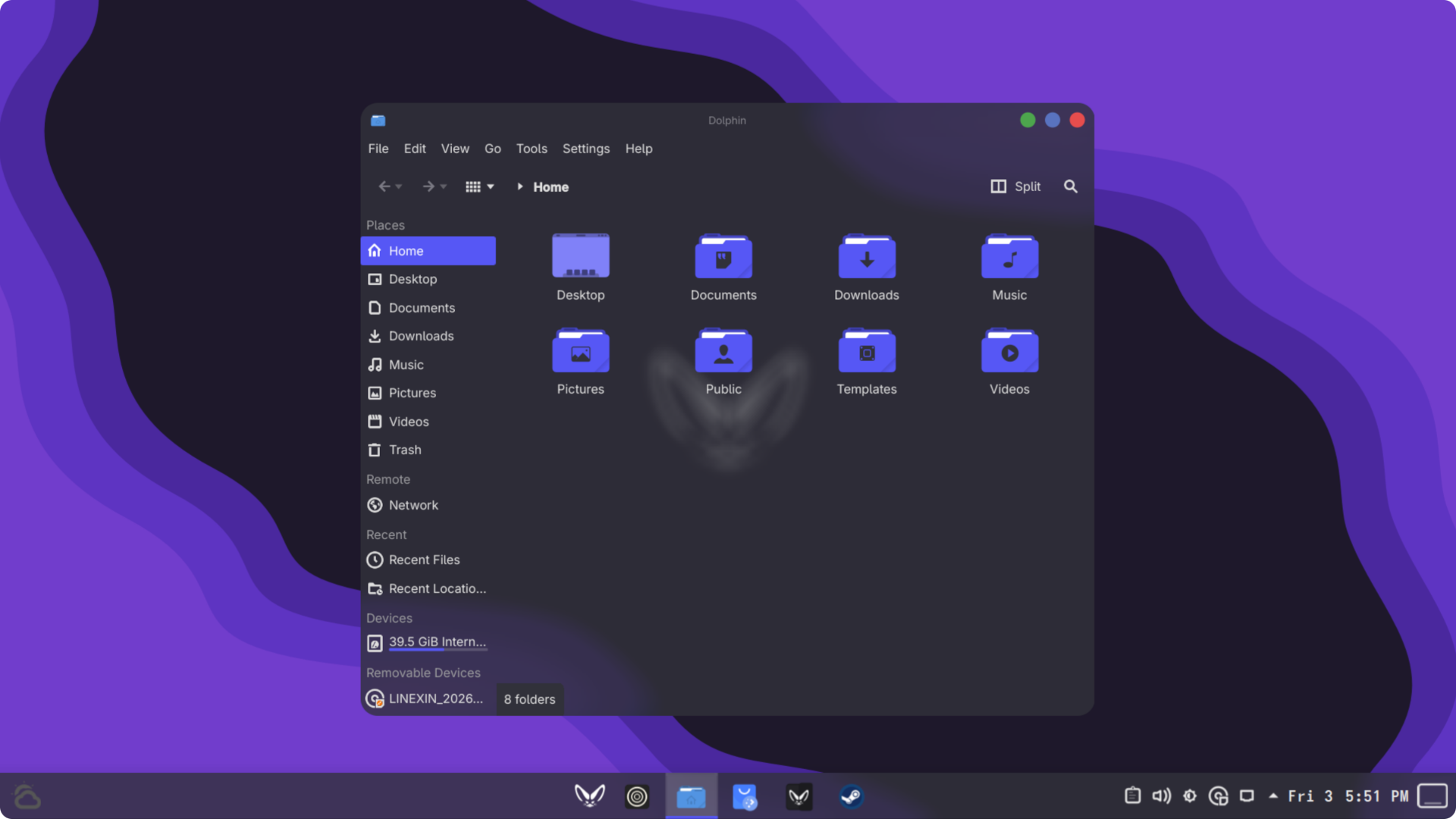 Kinexin Desktop — Windows 11-like style