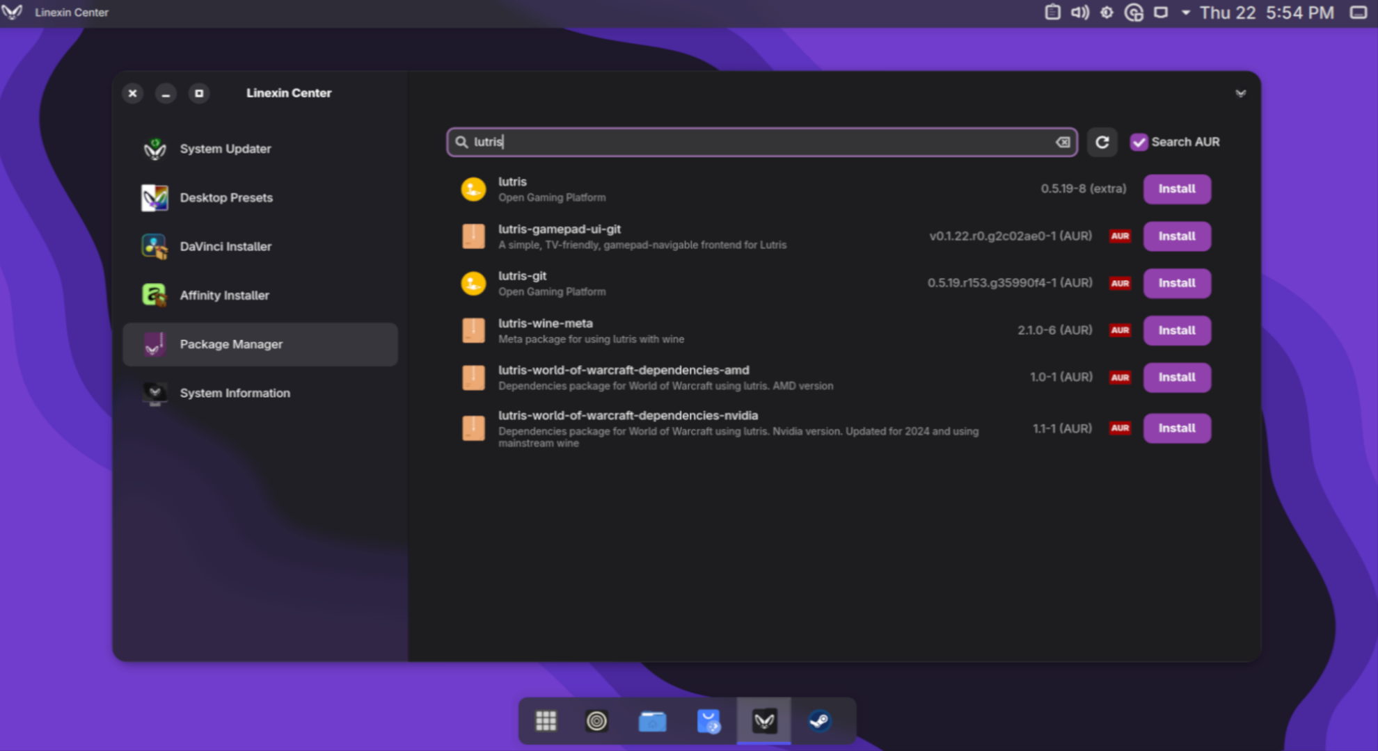 Linexin OS screenshot